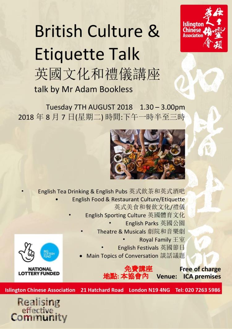 british Culture &amp; Etiquette poster(2)